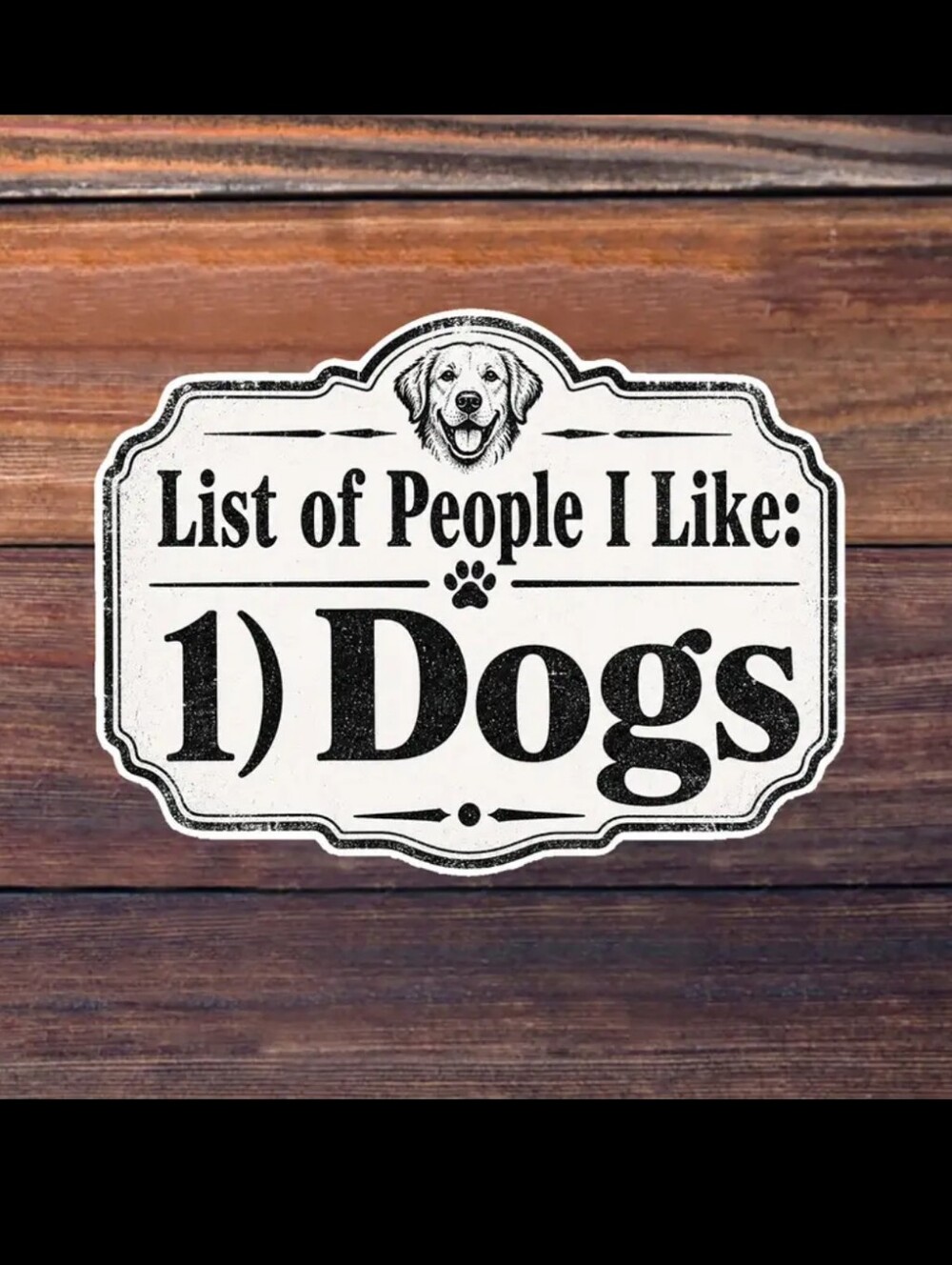 2$ Add On⭐ List Of People I Like:  1) Dogs Sticker